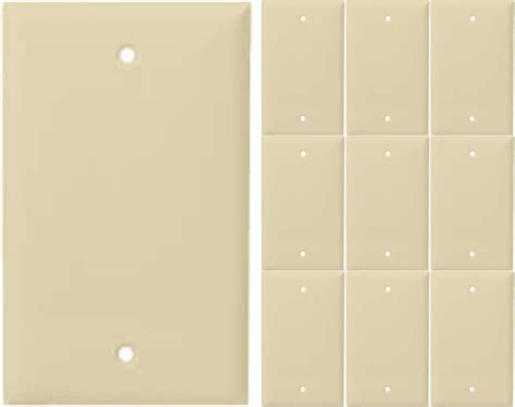 blank cover for electrical box ivory|ivory wall plate covers.